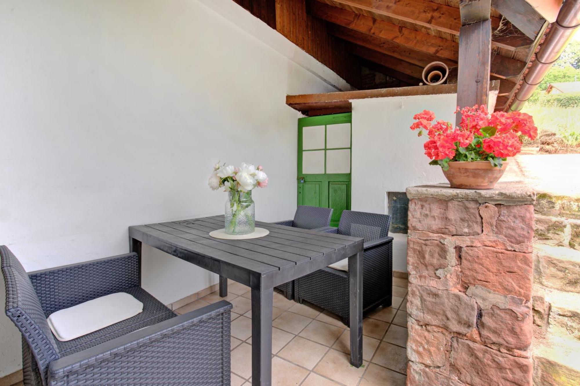 Ferienhaus Storchenblick Bann Exterior foto